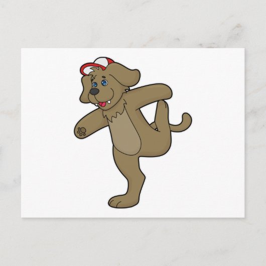 Hond bij Yoga Fitness Briefkaart (Voorkant)