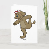 Hond bij Yoga Fitness Kaart (Achterkant)