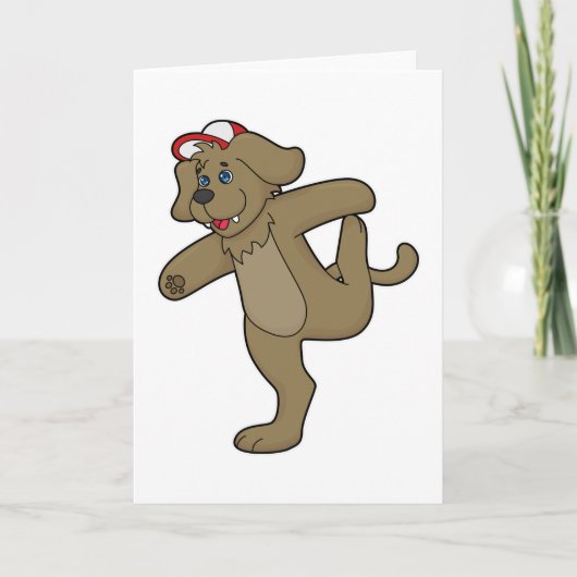 Hond bij Yoga Fitness Kaart (Voorkant)