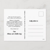 HOND BLAFFEN GEEST HELDER HUISDIER ROZE KERST FEESTDAGENKAART (Achterkant)