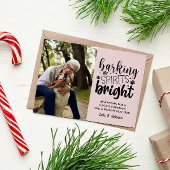 HOND BLAFFEN GEEST HELDER HUISDIER ROZE KERST FEESTDAGENKAART