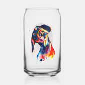 Hond Blikvorm Glas (Achterkant)