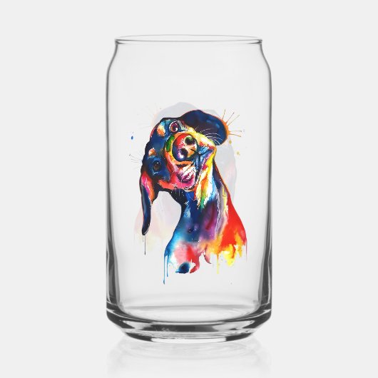 Hond Blikvorm Glas (Achterkant)