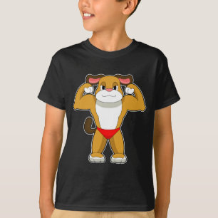 Hond Bodybuilder Bodybuilding T-shirt