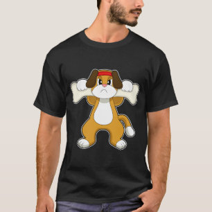 Hond Bodybuilder Bone T-shirt