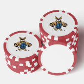 Hond Bodybuilder Poker Chips (Opstapeling)