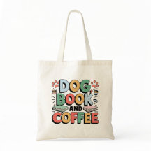 Hond, boek en koffie