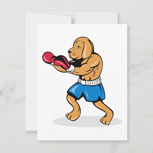 Hond Boksen Uitnodigingen (Voorkant)