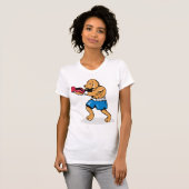 Hond Boksen Vrouwen T-shirt (Voorkant volledig)