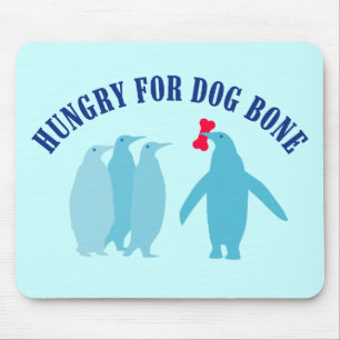 Hond Bone Lovers voor Pinguïns Muismat