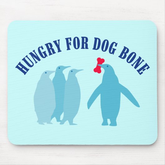 Hond Bone Lovers voor Pinguïns Muismat (Voorkant)