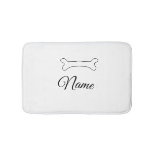 Hond bot add hondennaam foto op maat gepersonalise badmat