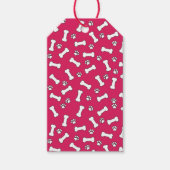 Hond Bot Rood en Wit Cadeaulabel (Voorkant)