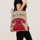 Hond & Bot Telefoon Tote Tas (Dichtbij)