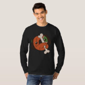 hond bot zombie dood t-shirt (Voorkant volledig)