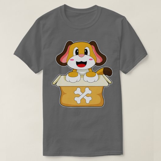 Hond Botten Doos  T-shirt (Design voorkant)