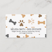 Hond Botten en Pootafdrukken Visitekaartje (Voorkant)