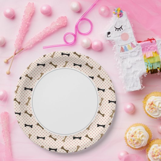 Hond Botten Papieren Borden Papieren Bordje (Feest)
