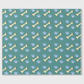 Hond Botten & Paw Paws Gift Wrapping Paper Cadeaupapier (Vlak)