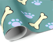 Hond Botten & Paw Paws Gift Wrapping Paper Cadeaupapier (Rol Hoek)