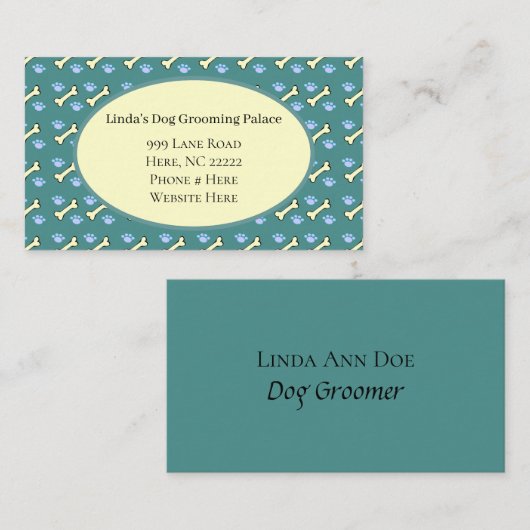 Hond Botten & Paw Paws Visitekaartjes (Voorkant / Achterkant)