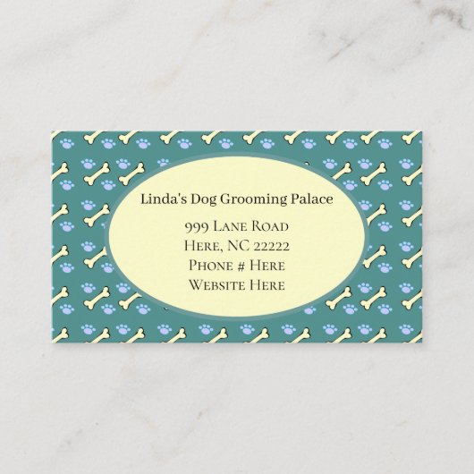 Hond Botten & Paw Paws Visitekaartjes (Voorkant)