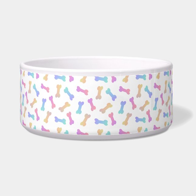 Hond Botten Rainbow Pet Collar Voerbakje (Voorkant)