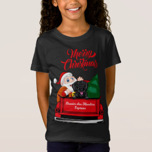 Hond Bowier des Flanders Met Sinterklaas Rode Vrac T-shirt