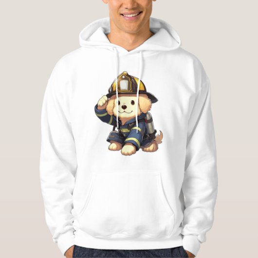 Hond brandweerman klassiek T-shirt (Voorkant)