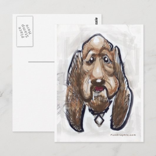 Hond Briefkaart (Voorkant / Achterkant)
