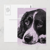  hond briefkaart (Voorkant / Achterkant)