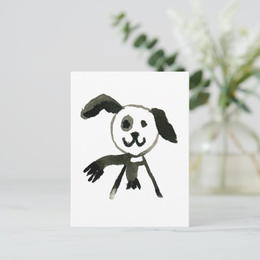 Hond Briefkaart (Staand voorkant)