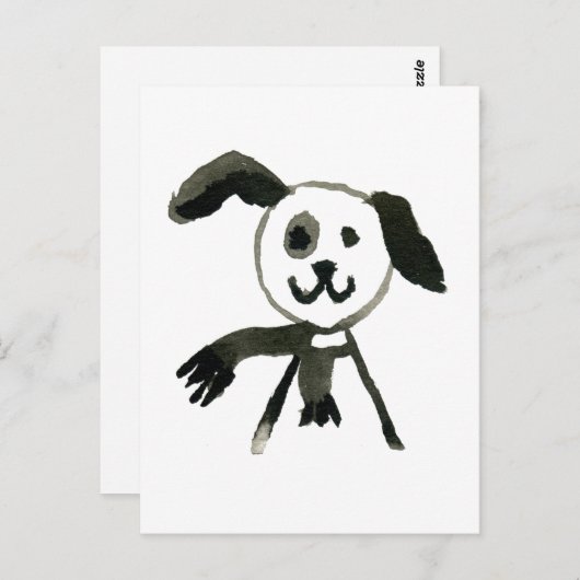 Hond Briefkaart (Voorkant / Achterkant)