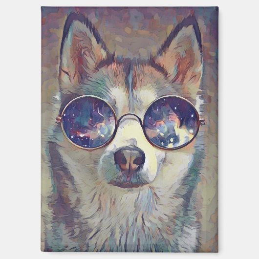 hond brillen magneet (Voorkant)
