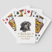 Hond bruiloft gunst speelkaarten (Achterkant)