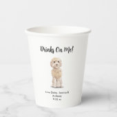 Hond bruiloft papieren bekers (Voorkant)