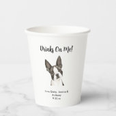 Hond bruiloft papieren bekers (Voorkant)