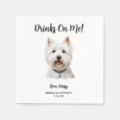 Hond bruiloft servetten (Voorkant)