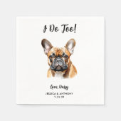 Hond bruiloft servetten (Voorkant)