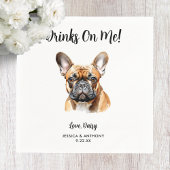 Hond bruiloft servetten