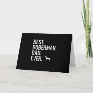 Hond Cadeau   Beste. Dobermann. Vader. Ooit Kaart