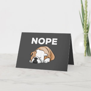 Hond Cadeau Bulldog Nee Voor Bulldogliefhebber ! Feestdagen Kaart