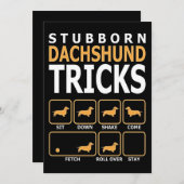 Hond Cadeau | Eigenwijze Dachshond Grappen Feestdagenkaart (Voorkant / Achterkant)