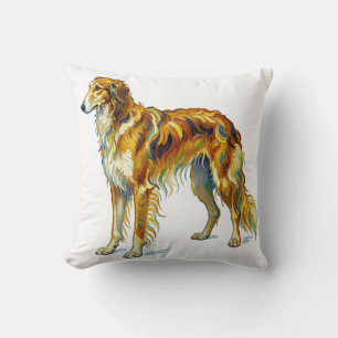 Hond Cadeau Levendig Kleurrijk Saluki Hond Ontwerp Kussen