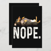 Hond Cadeau | Miss Dachshund. Nee. Feestdagenkaart (Voorkant / Achterkant)