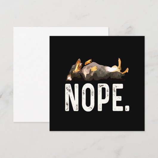 Hond Cadeau | Miss Dachshund. Nee. Kaart (Voorkant / Achterkant)