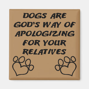 Hond Cadeau Van God Grappige Koelkastmagneet Magneet