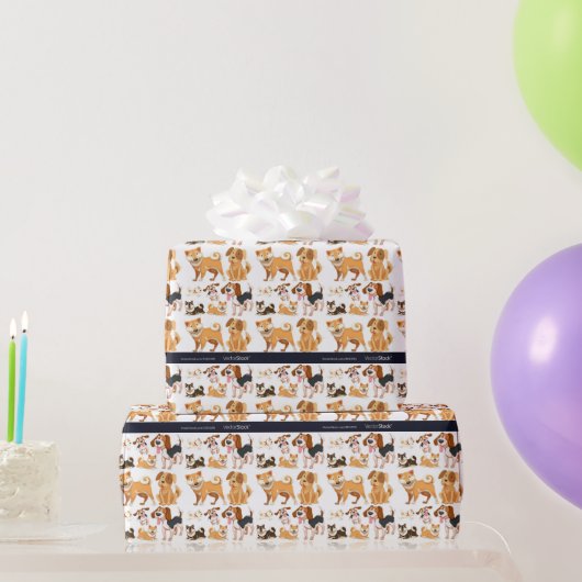 Hond Cadeaupapier (Feestgeschenken)