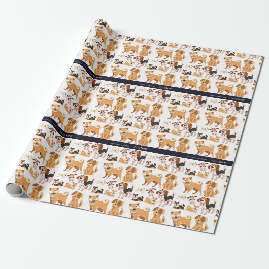 Hond Cadeaupapier (Uitgerold)
