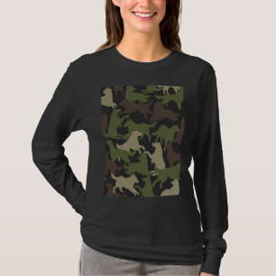 Hond Camouflage Retriever Labrador Camo Patroon vo T-shirt